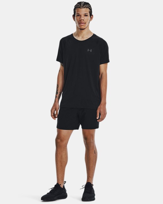 Men's UA Iso-Chill Up The Pace Short Sleeve, Black, pdpMainDesktop image number 2